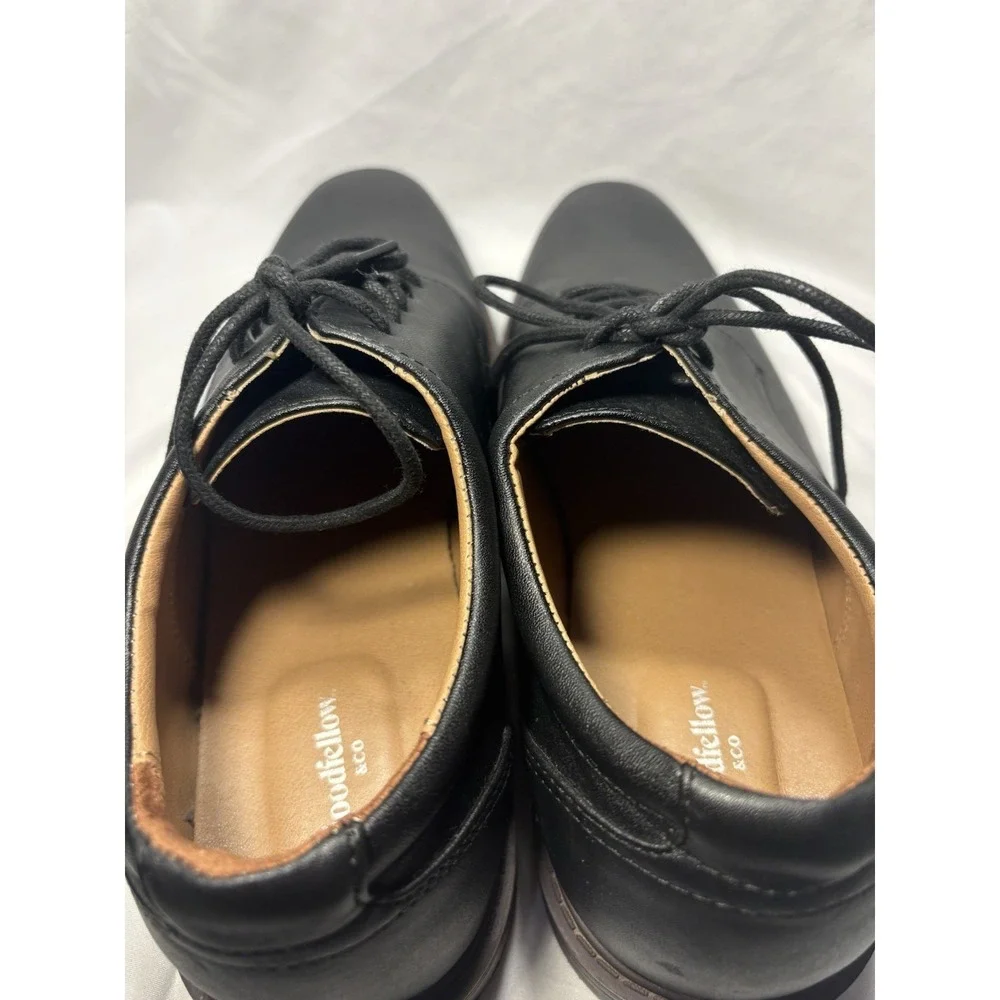 Goodfellow & Co Men's Black Leather Dress Shoes Size 11 Lace‎ Up Derby